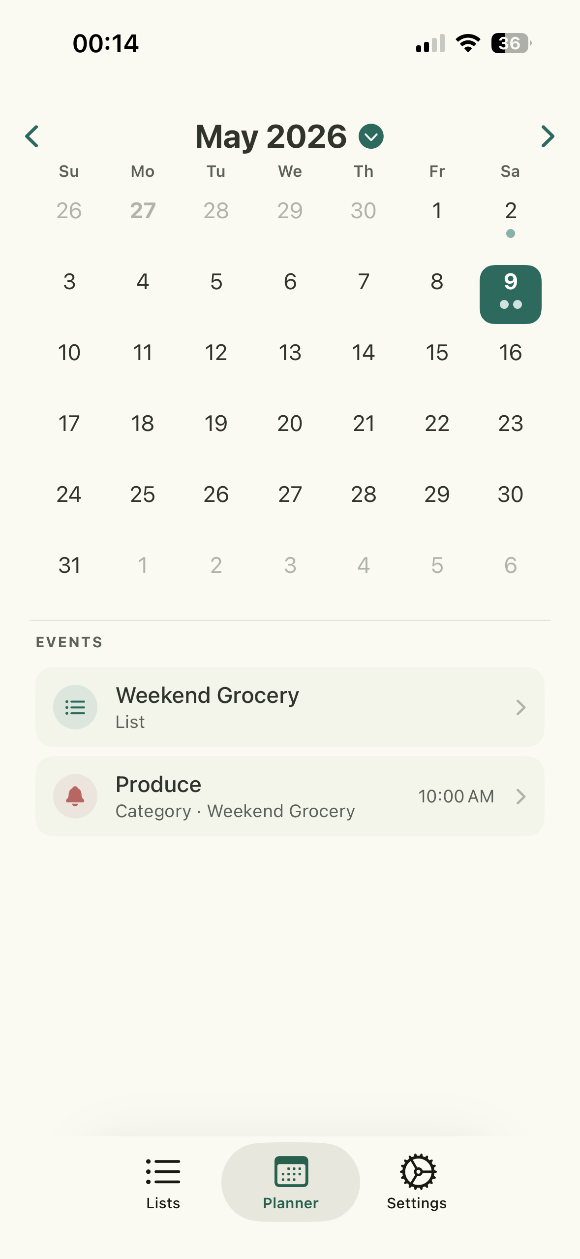 Wholistic calendar planner